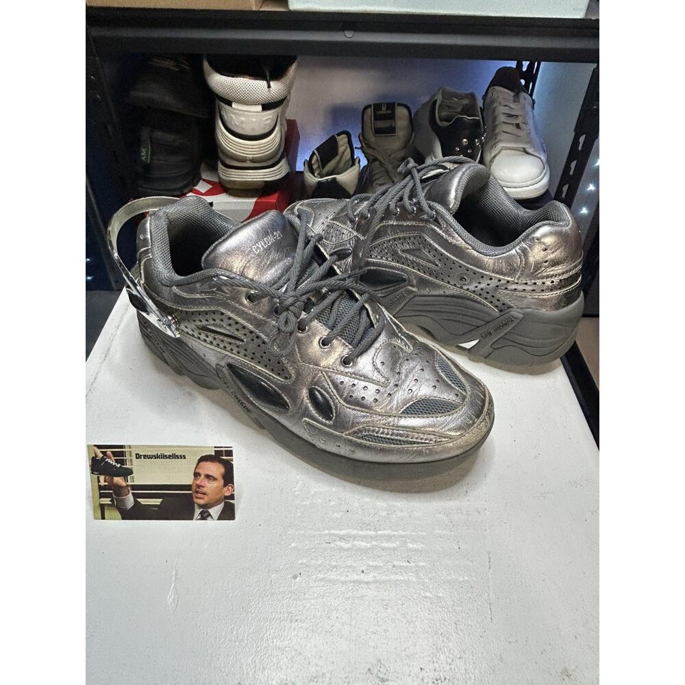 RARE Raf Simmons Cylon-21 Silver Size 43 EU/ 10 US Mens